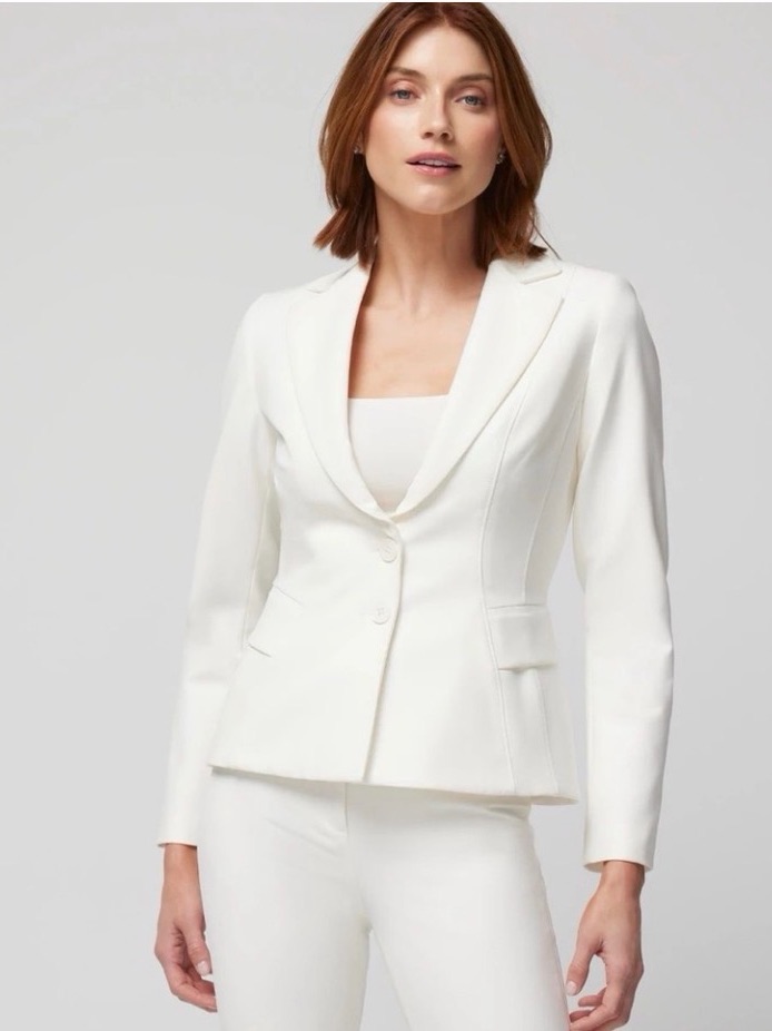 White House Black Market Signature Blazer In Ecru - Nwt!!